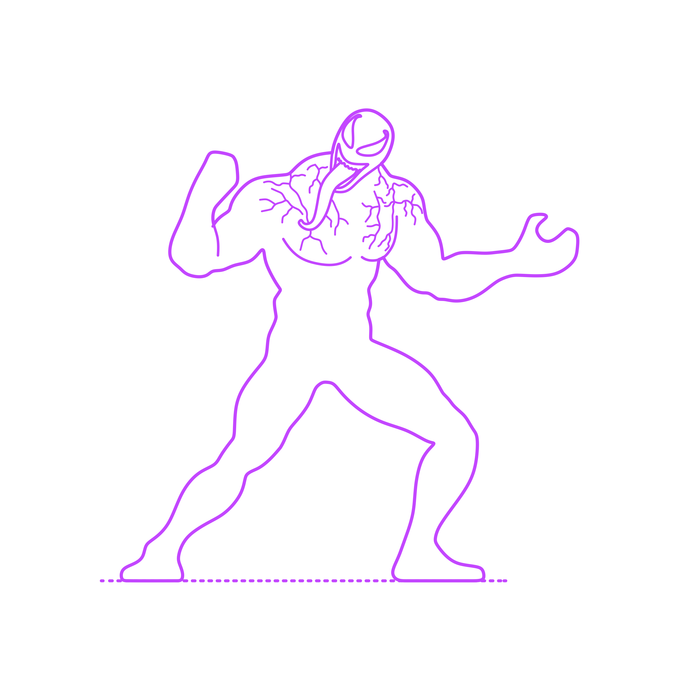 Pop Culture Marvel Comics Venom Outline Svg File Free Vectors